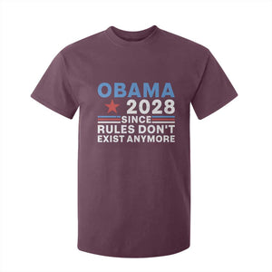 Obama 2028 Since Rules Dont Exist Anymore T Shirt For Kid Political Satire Red White and Blue