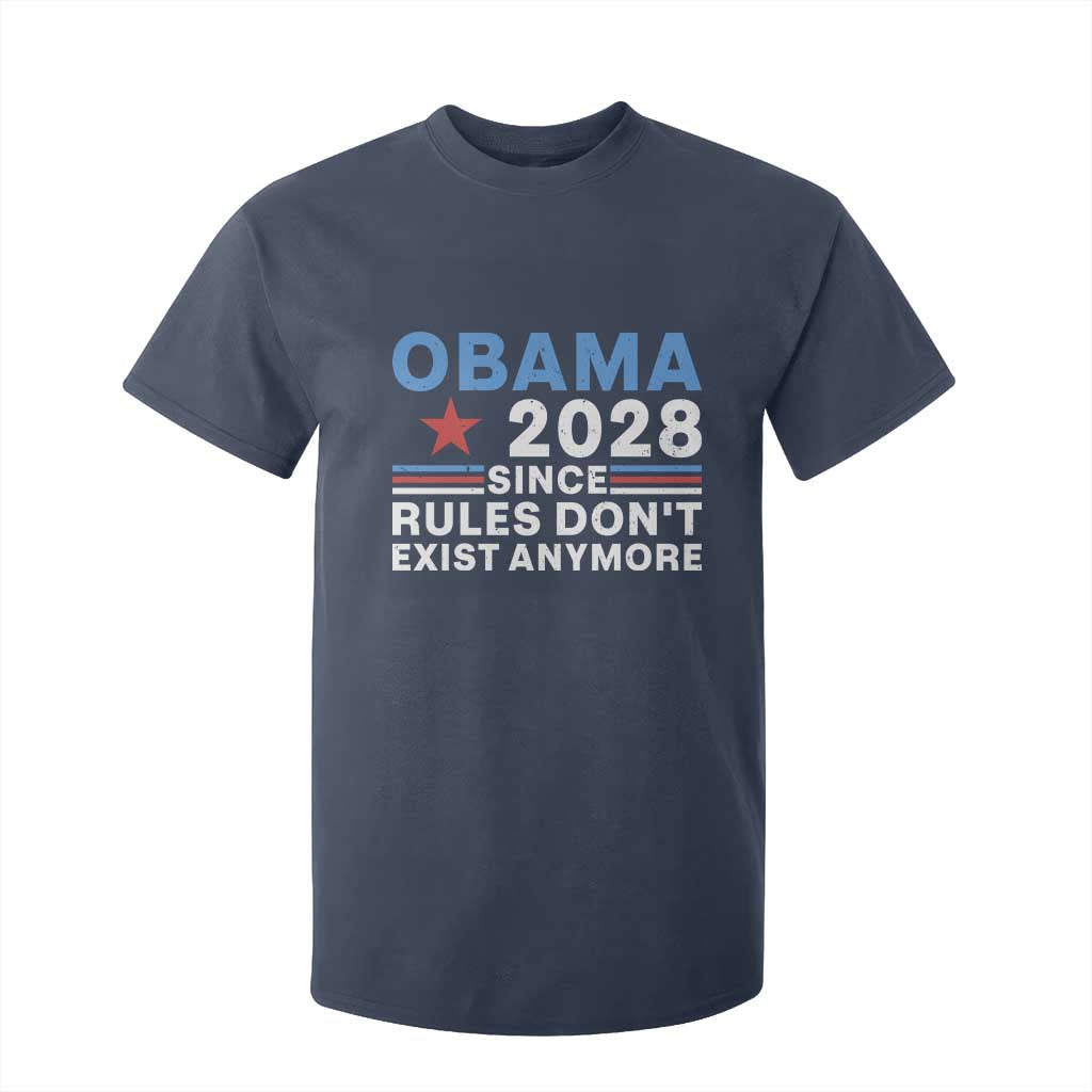 Obama 2028 Since Rules Dont Exist Anymore T Shirt For Kid Political Satire Red White and Blue