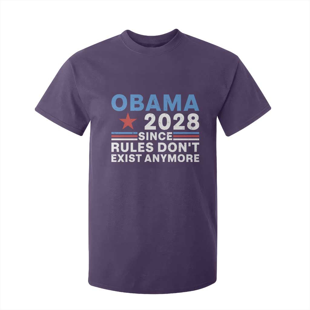 Obama 2028 Since Rules Dont Exist Anymore T Shirt For Kid Political Satire Red White and Blue
