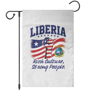 Liberia Rich Culture Strong People Patriotic Garden Flag Liberian Flag Fist Coat Of Arms Heritage Pride