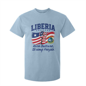 Liberia Rich Culture Strong People Patriotic T Shirt For Kid Liberian Flag Fist Coat Of Arms Heritage Pride