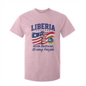 Liberia Rich Culture Strong People Patriotic T Shirt For Kid Liberian Flag Fist Coat Of Arms Heritage Pride