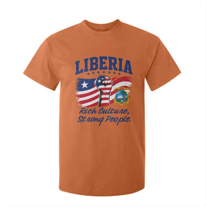 Liberia Rich Culture Strong People Patriotic T Shirt For Kid Liberian Flag Fist Coat Of Arms Heritage Pride