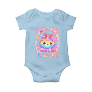 Kawaii Third Grade Glitter Dumpling Printed Graphic Baby Onesie Cute First Day Back To School for Students Teachers