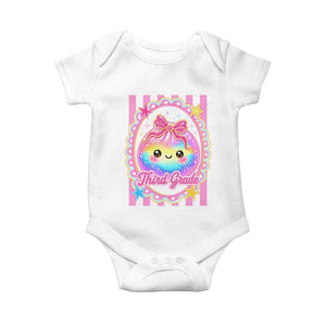 Kawaii Third Grade Glitter Dumpling Printed Graphic Baby Onesie Cute First Day Back To School for Students Teachers