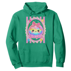 Kawaii Third Grade Glitter Dumpling Printed Graphic Hoodie Cute First Day Back To School for Students Teachers