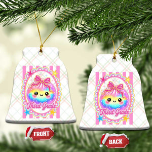 Kawaii Third Grade Glitter Dumpling Printed Graphic Ceramic Ornament Cute First Day Back To School for Students Teachers