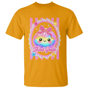 Kawaii Third Grade Glitter Dumpling Printed Graphic T Shirt Cute First Day Back To School for Students Teachers