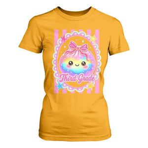 Kawaii Third Grade Glitter Dumpling Printed Graphic T Shirt For Women Cute First Day Back To School for Students Teachers