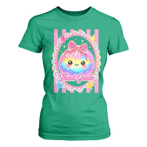 Kawaii Third Grade Glitter Dumpling Printed Graphic T Shirt For Women Cute First Day Back To School for Students Teachers