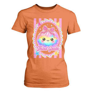 Kawaii Third Grade Glitter Dumpling Printed Graphic T Shirt For Women Cute First Day Back To School for Students Teachers