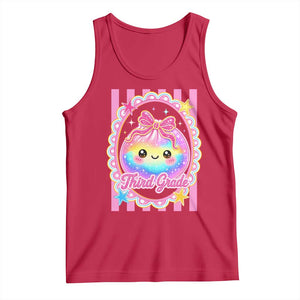 Kawaii Third Grade Glitter Dumpling Printed Graphic Tank Top Cute First Day Back To School for Students Teachers