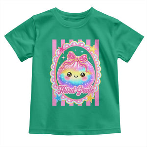 Kawaii Third Grade Glitter Dumpling Printed Graphic Toddler T Shirt Cute First Day Back To School for Students Teachers