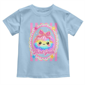 Kawaii Third Grade Glitter Dumpling Printed Graphic Toddler T Shirt Cute First Day Back To School for Students Teachers