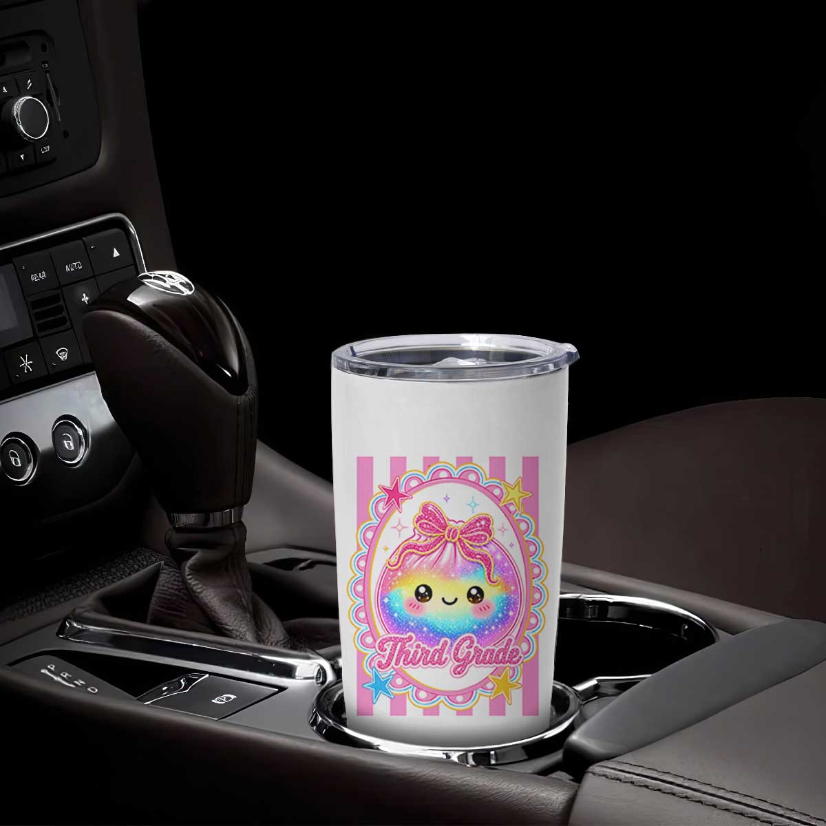 Kawaii Third Grade Glitter Dumpling Printed Graphic Tumbler Cup Cute First Day Back To School for Students Teachers