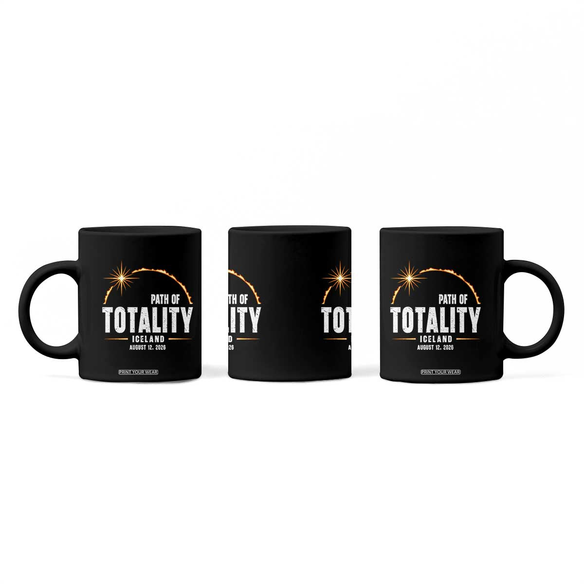 Path of Totality Iceland August 12 2026 Coffee Mug Total Solar Eclipse Astronomy Travel Gift