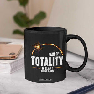 Path of Totality Iceland August 12 2026 Coffee Mug Total Solar Eclipse Astronomy Travel Gift