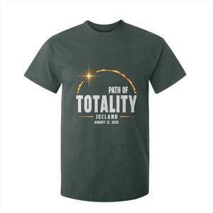 Path of Totality Iceland August 12 2026 T Shirt For Kid Total Solar Eclipse Astronomy Travel Gift