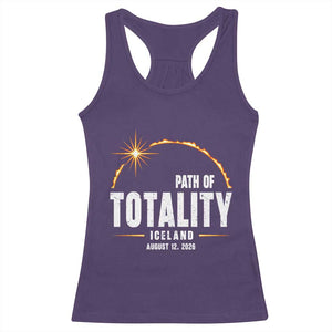 Path of Totality Iceland August 12 2026 Racerback Tank Top Total Solar Eclipse Astronomy Travel Gift