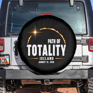 Path of Totality Iceland August 12 2026 Spare Tire Cover Total Solar Eclipse Astronomy Travel Gift