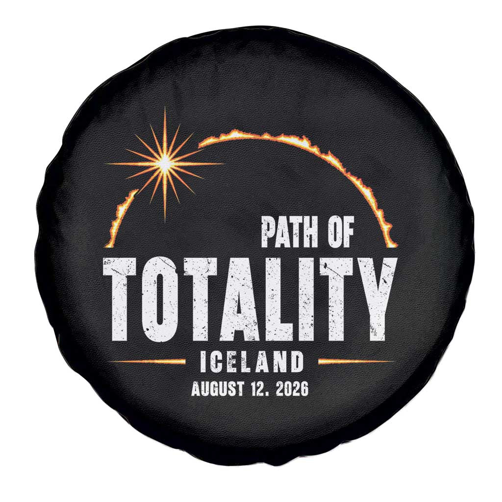 Path of Totality Iceland August 12 2026 Spare Tire Cover Total Solar Eclipse Astronomy Travel Gift