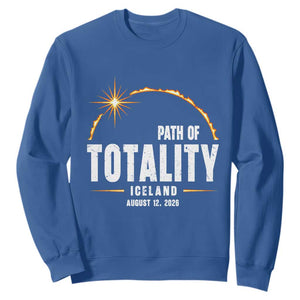 Path of Totality Iceland August 12 2026 Sweatshirt Total Solar Eclipse Astronomy Travel Gift