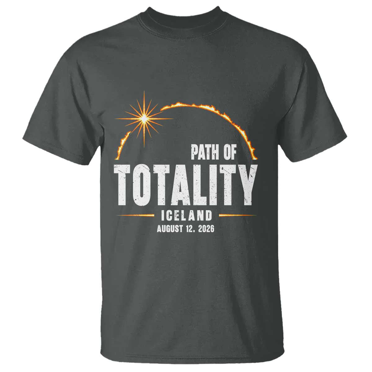 Path of Totality Iceland August 12 2026 T Shirt Total Solar Eclipse Astronomy Travel Gift