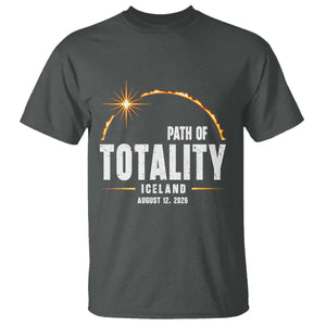 Path of Totality Iceland August 12 2026 T Shirt Total Solar Eclipse Astronomy Travel Gift