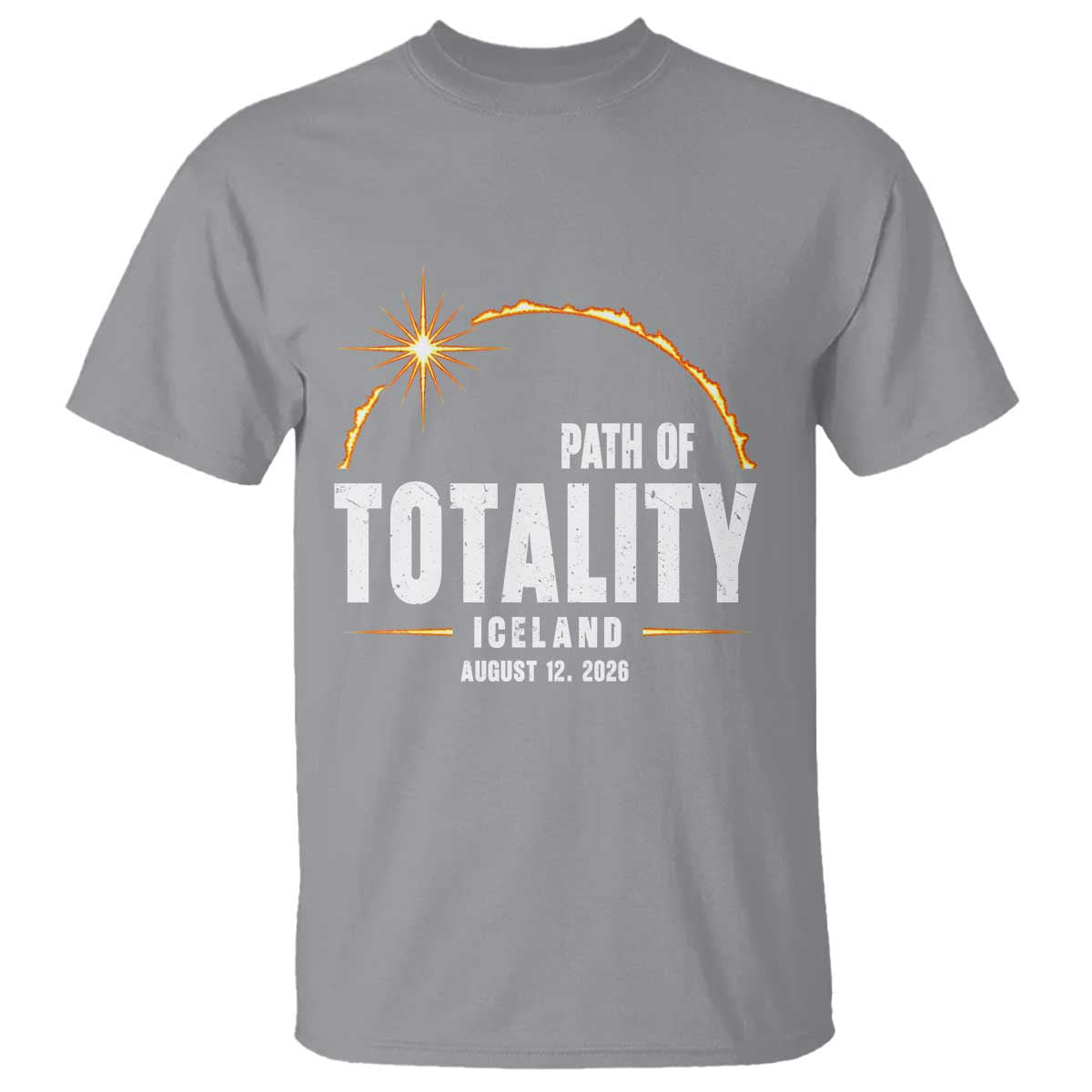 Path of Totality Iceland August 12 2026 T Shirt Total Solar Eclipse Astronomy Travel Gift