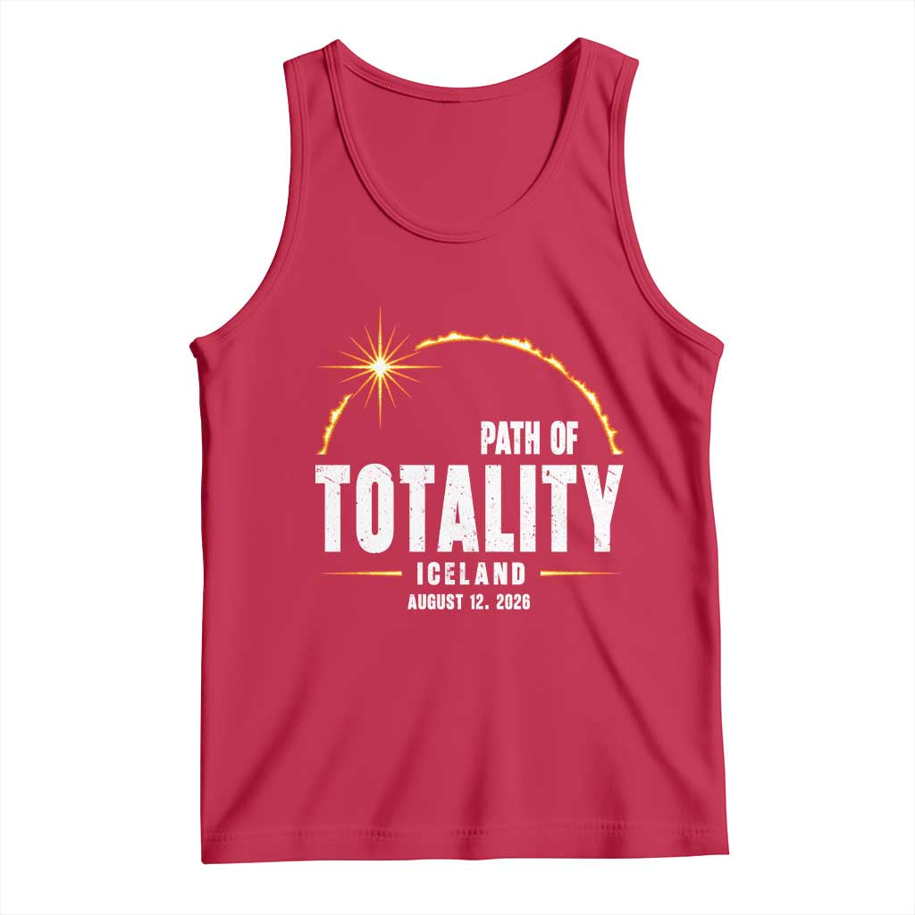 Path of Totality Iceland August 12 2026 Tank Top Total Solar Eclipse Astronomy Travel Gift