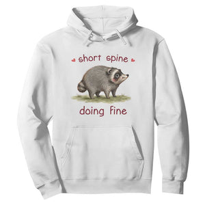 Cute Watercolor Jimothy the Raccoon Inspirational Hoodie Short Spine Doing Fine Viral Seattle Trash Panda Supporter