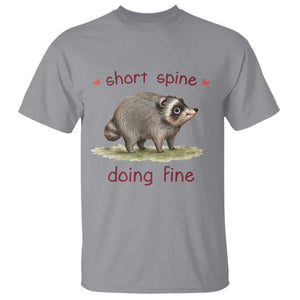 Cute Watercolor Jimothy the Raccoon Inspirational T Shirt Short Spine Doing Fine Viral Seattle Trash Panda Supporter