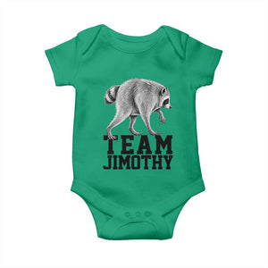 Team Jimothy Viral Seattle Raccoon Baby Onesie Vintage Trash Panda Meme Graphic TS02 Irish Green Print Your Wear