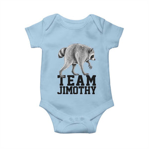 Team Jimothy Viral Seattle Raccoon Baby Onesie Vintage Trash Panda Meme Graphic TS02 Light Blue Print Your Wear
