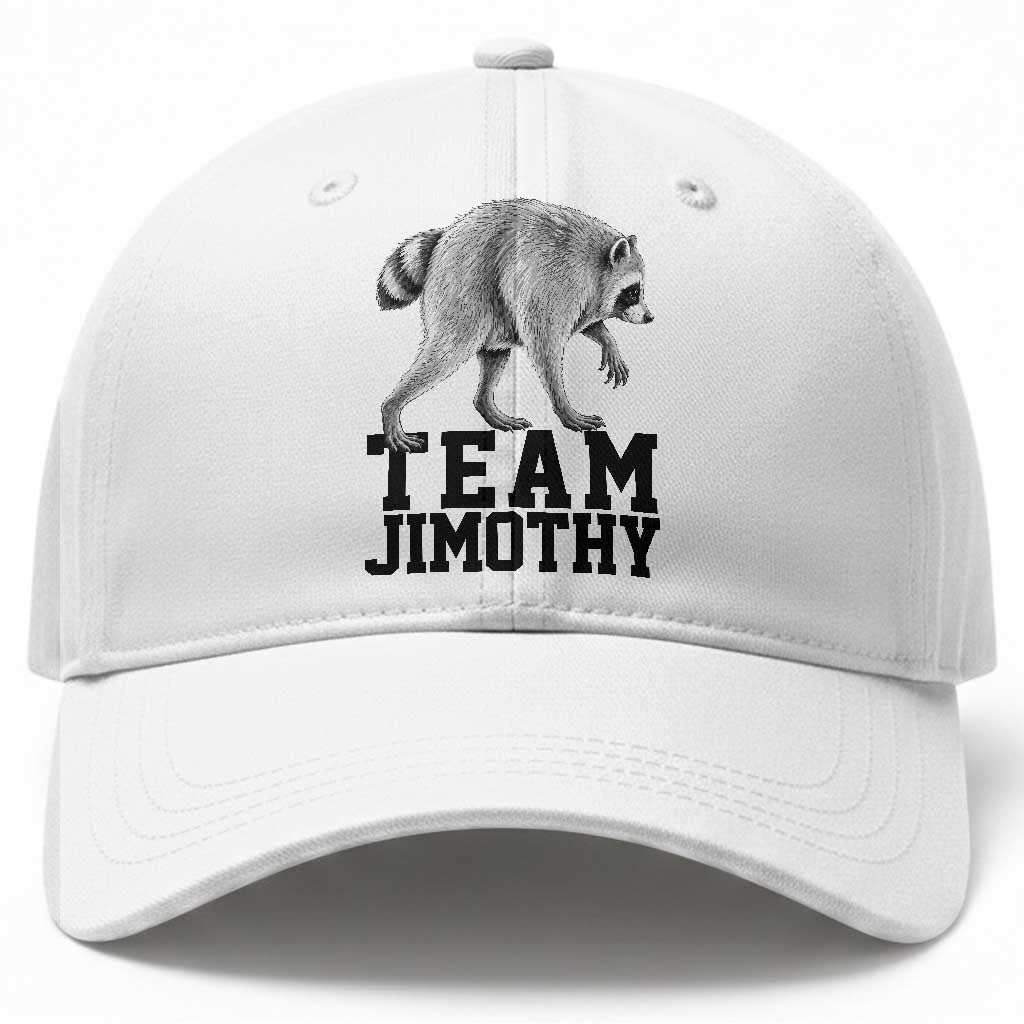 Team Jimothy Viral Seattle Raccoon Baseball Cap Vintage Trash Panda Meme Graphic TS02 Print Your Wear