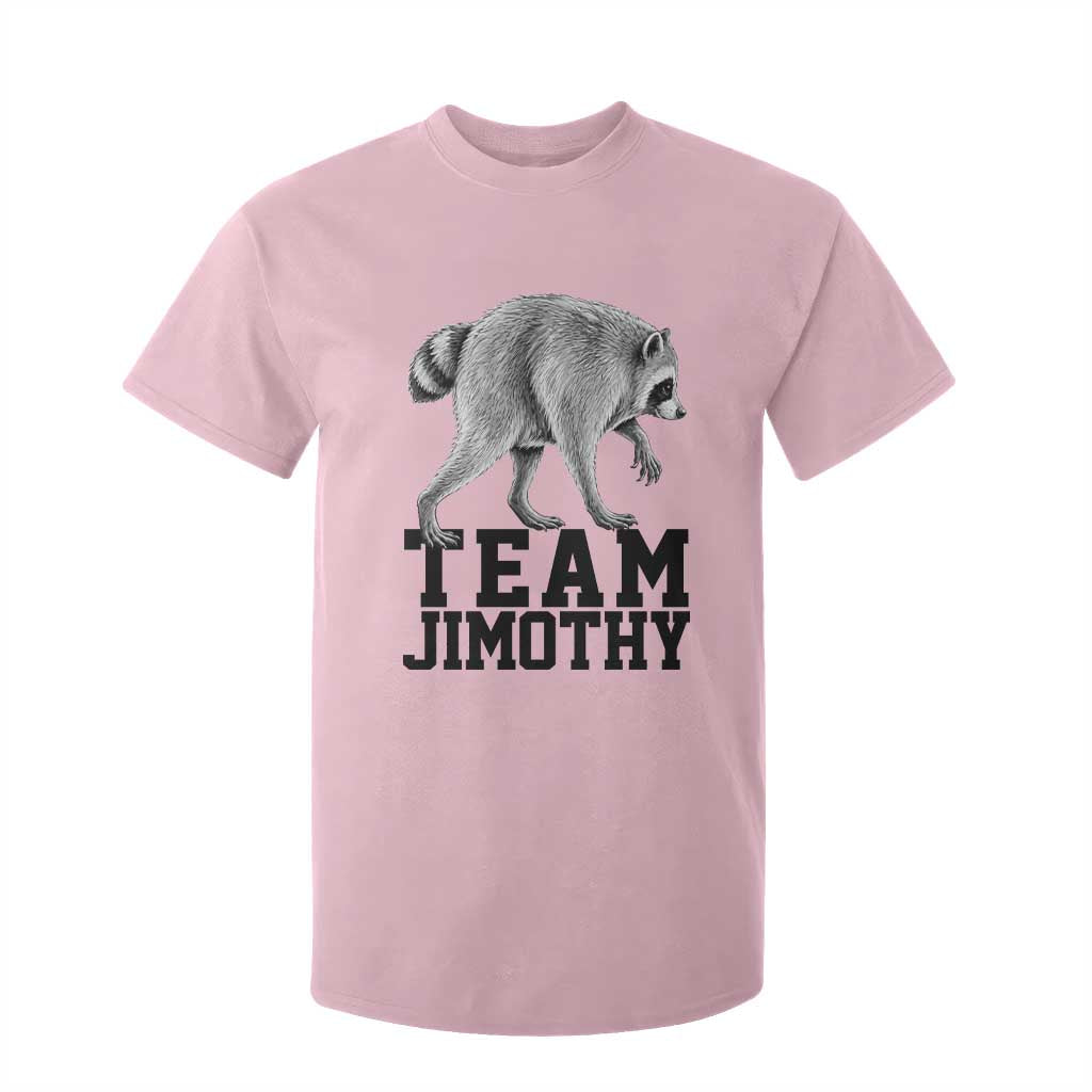 Team Jimothy Viral Seattle Raccoon T Shirt For Kid Vintage Trash Panda Meme Graphic TS02 Light Pink Print Your Wear