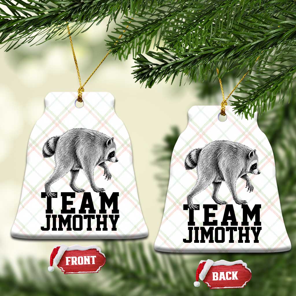 Team Jimothy Viral Seattle Raccoon Ceramic Ornament Vintage Trash Panda Meme Graphic