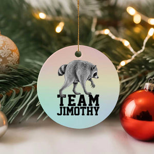 Team Jimothy Viral Seattle Raccoon Ceramic Ornament Vintage Trash Panda Meme Graphic