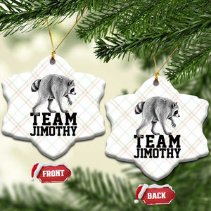 Team Jimothy Viral Seattle Raccoon Ceramic Ornament Vintage Trash Panda Meme Graphic