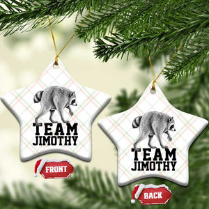 Team Jimothy Viral Seattle Raccoon Ceramic Ornament Vintage Trash Panda Meme Graphic
