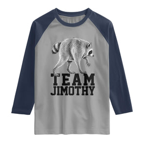 Team Jimothy Viral Seattle Raccoon Raglan Shirt Vintage Trash Panda Meme Graphic