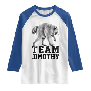 Team Jimothy Viral Seattle Raccoon Raglan Shirt Vintage Trash Panda Meme Graphic
