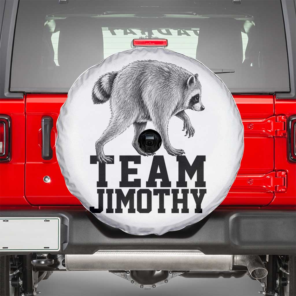 Team Jimothy Viral Seattle Raccoon Spare Tire Cover Vintage Trash Panda Meme Graphic