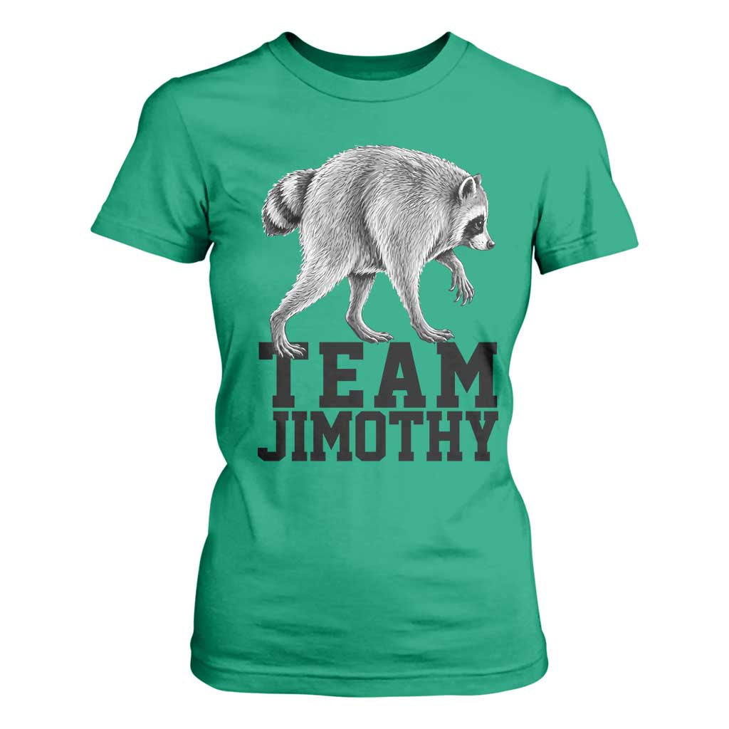 Team Jimothy Viral Seattle Raccoon T Shirt For Women Vintage Trash Panda Meme Graphic TS02 Irish Green Print Your Wear