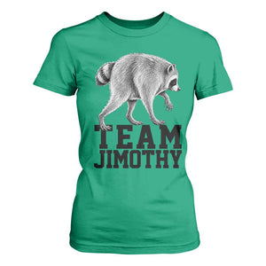 Team Jimothy Viral Seattle Raccoon T Shirt For Women Vintage Trash Panda Meme Graphic TS02 Irish Green Print Your Wear