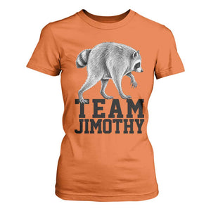 Team Jimothy Viral Seattle Raccoon T Shirt For Women Vintage Trash Panda Meme Graphic TS02 Orange Print Your Wear