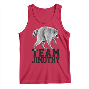 Team Jimothy Viral Seattle Raccoon Tank Top Vintage Trash Panda Meme Graphic