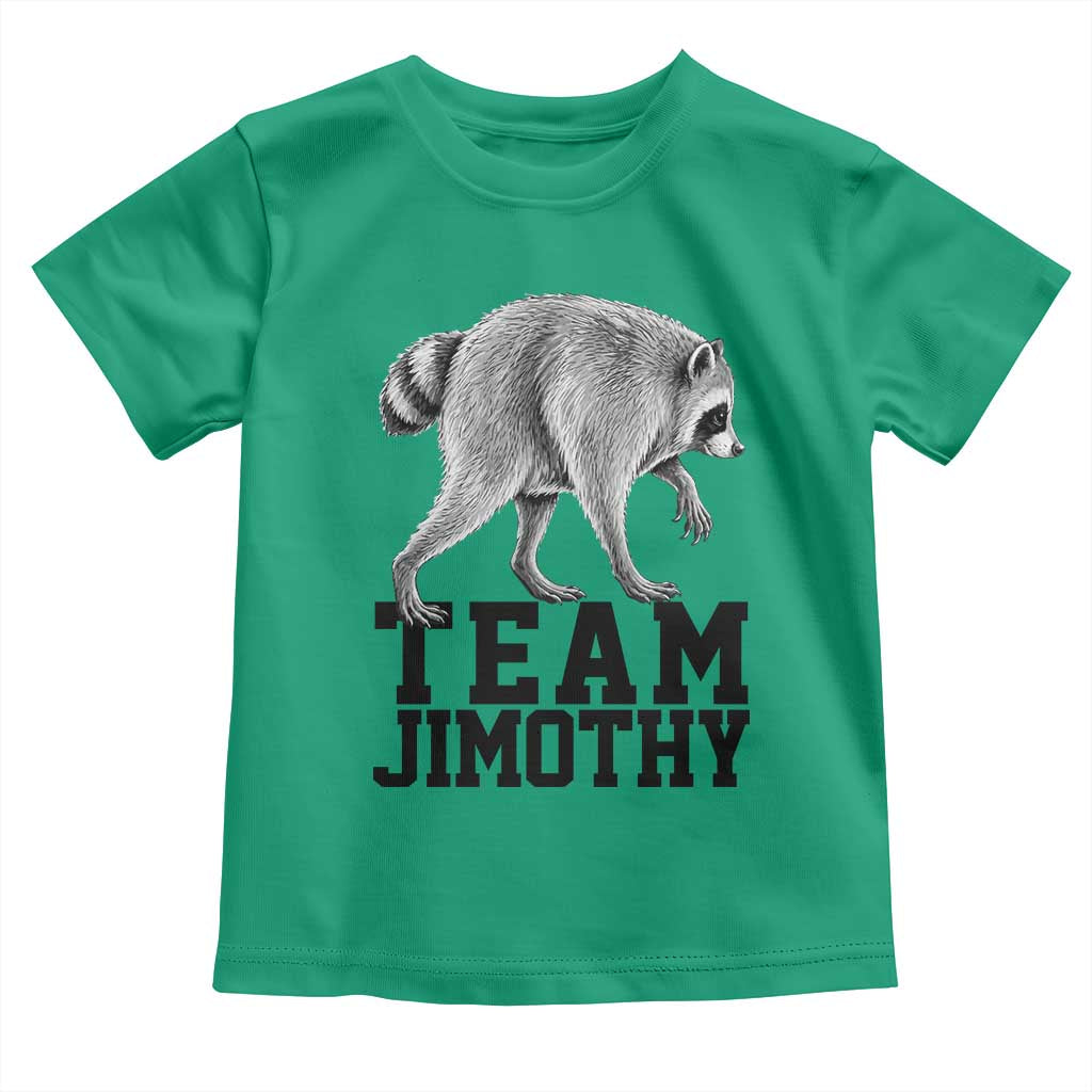Team Jimothy Viral Seattle Raccoon Toddler T Shirt Vintage Trash Panda Meme Graphic TS02 Irish Green Print Your Wear