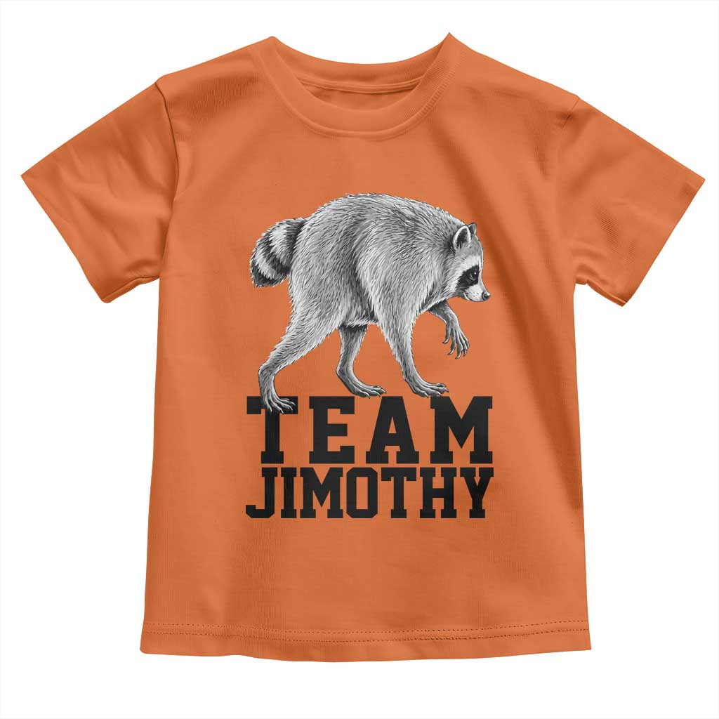 Team Jimothy Viral Seattle Raccoon Toddler T Shirt Vintage Trash Panda Meme Graphic TS02 Orange Print Your Wear