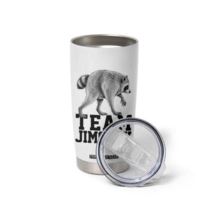 Team Jimothy Viral Seattle Raccoon Tumbler Cup Vintage Trash Panda Meme Graphic